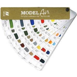 Color chart, hand painted, Model Air A4