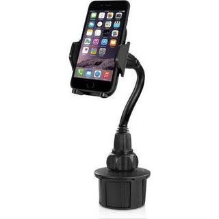 Macally Car Cup Holder Telefonmontering - holder sikkert telefoner op til 4,1 bred - fleksibel svanehals og 360 roterbar vugge