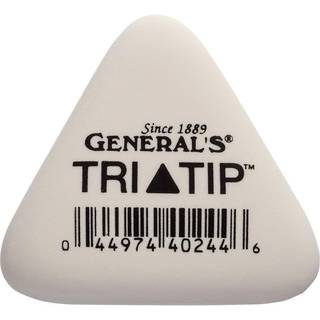 General White Tri-Tip Triangle Eraser