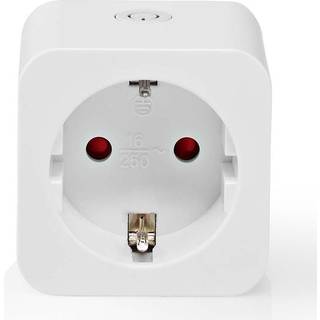 NEDIS SmartLife Smart Plug | Wi-Fi | IP21 | Effektmåler | 3680 W | Type F (CEE 7/3) | 0 - 55 °C | Android™ / IOS | Hvid | 1 stk.