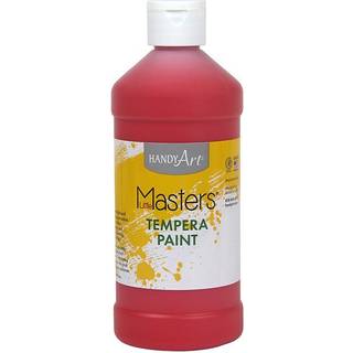 Rock Paint & Handy Art RPC201720-12 16 Oz Little Masters Tempera Paint Red - 12 hver