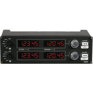 Logitech G Saitek Pro Flight Radio Panel - Wired Flight simulator instrument panel - PC