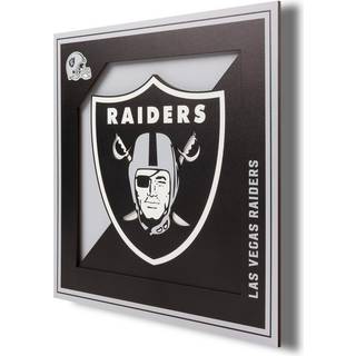 Youthefan NFL Las Vegas Raiders 3D Logo Series Wall Art - 12x12