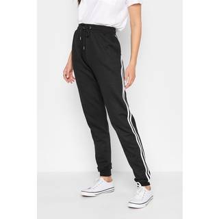 Lts Tall Black Side Stripe Stretch Jogger Ex Long > 10 Lts | Tall Women's Joggers - Ex Long 10