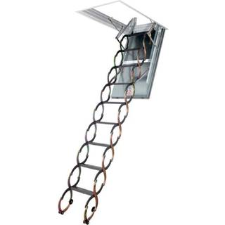 Fakro lofttrappe LSF 60 70x120 hvid lem H=300cm saxestige brandsikker u=1,8