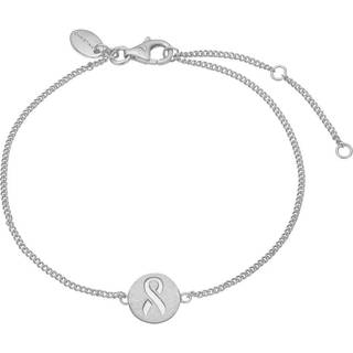 Christina Collect -  Støt Brysterne armbånd m. vedhæng i sølv**