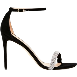 Stuart Weitzman Nudistcurve 100 Highshine Sandal - Woman Sandals Black 37.5