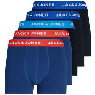 Jack & Jones 5-pak underbukser med bomuld i sort og blå til drenge