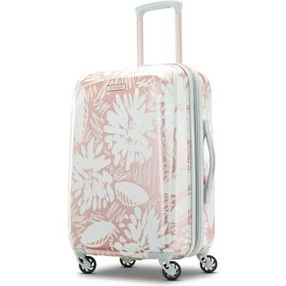 American Tourister Moonlight Hardside Expandable Bagage med Spinner Wheels Ascending Gardens Rose Gold Carry-On 21-tommer
