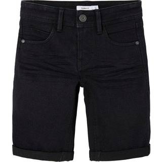 NAME IT Slim Denim Shorts Silas Black Denim