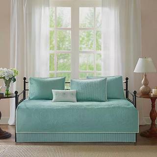Madison Park Daybed Cover Set - Trendy Design All Season Luksus senget?j med senget?j Matchende shams dekorativ pude blomstermedaljon quiltet bl?