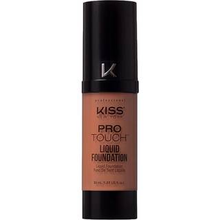 Kiss New York Professional Liquid Foundation - Letv?gt og fugtgivende formel Natural Finish Control Shine Cover Porer Medium til fuld d?kning Gr?
