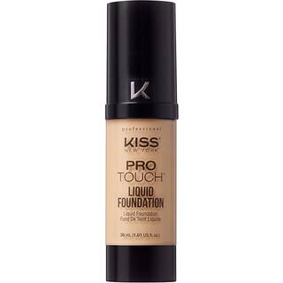 Kiss New York Professional Liquid Foundation - Letv?gt og fugtgivende formel Naturlig finish Kontrol Shine Cover Porer Medium til fuld d?kning Gr