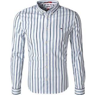 TOMMY JEANS Herren Hemd blau gestreift