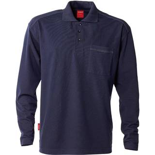 Kansas 100781 Match langærmet polo Mørkegrå 4XL