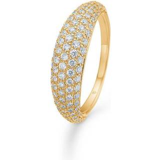 Mads Z - Half Moon ring i 14 kt guld med i alt 0,80ct