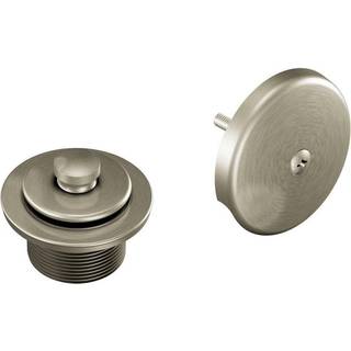 Moen b?rstet nikkel push-n-lock karbad og bruserafl?bss?t med standard 1-1/2 tommer tr?de T90331 mia