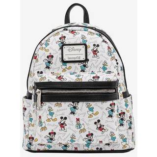 Loungefly Disney Mickey Minnie Mouse Donald Daisy Mini rygs?k h?ndtaske hvid