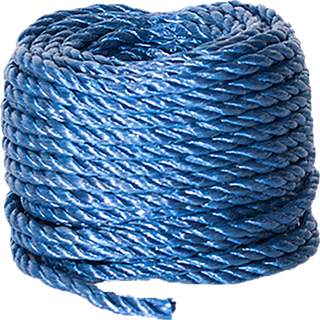 Roliba polyreb 20 m x 12 mm, blå 180045