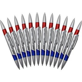 J.R. Moon Pencil JRMP80-2 Moon Swirl Desk Pens Red & Blue - 12 pr. Pakke - 2 Dozan