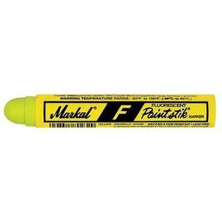Markal 82831 F Paintstik-Rough Surfaces Solid Paint Marker Fluorescerende gul (pakke med 12)