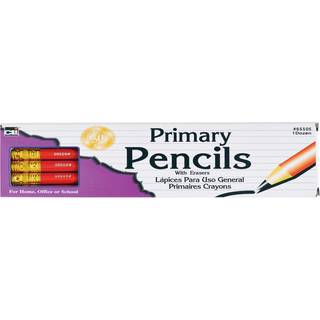 Charles Leonard Primary/Elementary School blyant med viskel?der 13/32 tommer fed t?nde sort 12/boks (65505)