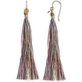 Stine A. Tassel Multicolor Forgyldt Sølv Ørering