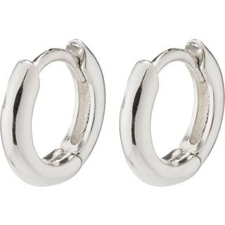 Pilgrim TYRA chunky mini huggie hoop øreringe sølvbelagt