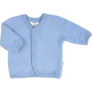 Lyseblå softuld cardigan