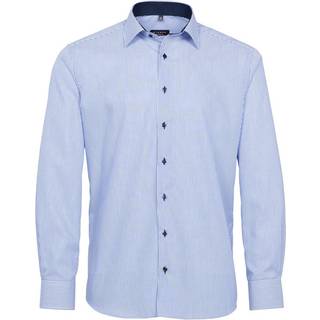 ETERNA Herren Hemd blau gestreift