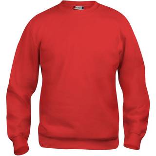 Clique 21020 Basic Roundneck Junior / Sweatshirt / Trøje Rød 90/100