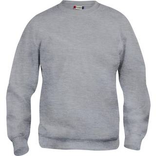 Clique 21020 Basic Roundneck Junior / Sweatshirt / Trøje Gråmeleret 110/120