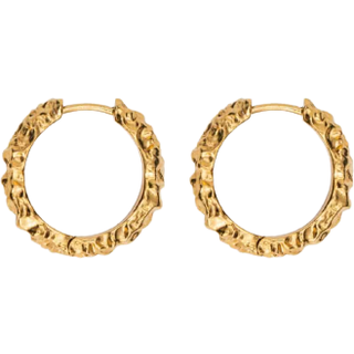 IX Studios Crunchy Edge Øreringe 22 kt. Forgyldt Sølv DMB0331GD - Unisex - 925 Sterling Silver