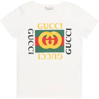 Gucci Kids Logo cotton T-shirt - white - Y 5
