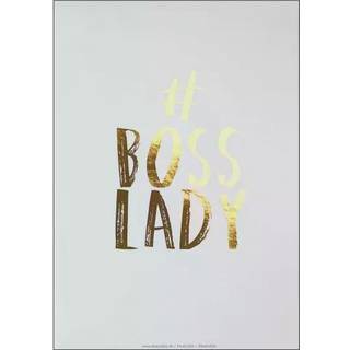 Kasia Lilja - BOSS LADY (Guld) - Plakat - A4