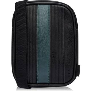 Ted Baker Ted Baker Black Evver Striped Pu Flight Bag