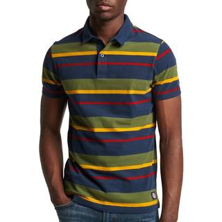 Superdry Stribet Academy poloshirt i økologisk bomuld