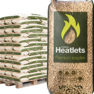 Heatlets træpiller 6mm  (900KG)  AFHENTNING SNERTINGE