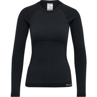 HUMMEL hmlCLEA SEAMLESS TIGHT T-SHIRT L BLACK MELANGE