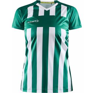 Craft 1910176 progress 2.0 stripe jersey w Kvinde Team Green/White XL