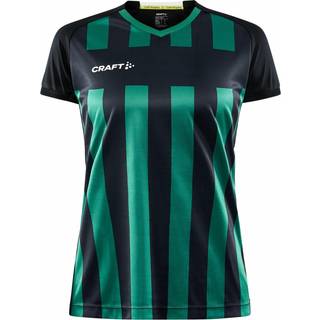 Craft 1910176 progress 2.0 stripe jersey w Kvinde Black/Team Green S