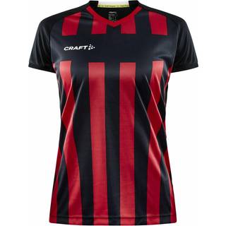 Craft 1910176 progress 2.0 stripe jersey w Kvinde Black/Bright Red S