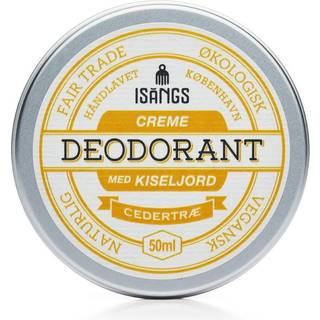 Isangs Creme Deodorant med Kiseljord, Cedertræ, 50 ml.