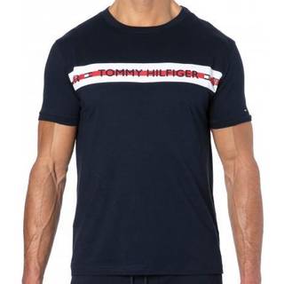 Tommy Hilfiger Herren T-Shirt blau Baumwolle & Mix unifarben