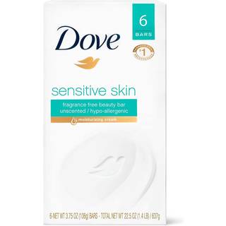 Dove badest?nger f?lsomme hud ucentreret 6-4 oz (113 g) barer [24 oz (1,5 lb) 678 g] (emballage kan variere)