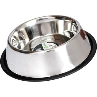 Ikonisk k?ledyr 16 oz/2 kop rustfrit st?l Ikke glidende k?ledyrfoder/vandsk?l med gummiring - Rustfri hund/kattefodersk?l er opvaskemaskine sikke