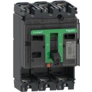 Schneider Electric Maksimalafbryder uden strømrelæ, ComPacT NSX100B, 25 kA ved 415 VAC 50/60 Hz, 100 A, 3 poler