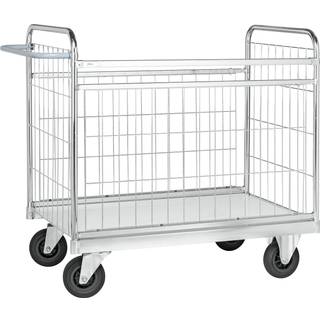 Kongamek 100 x 60 Elektrogalvaniseret/Hvid Pakkevogne