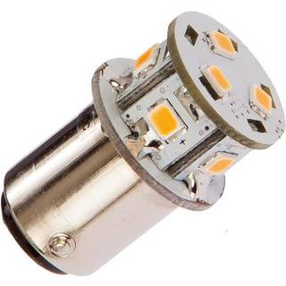 LED-pære NauticLED, 10 - 35 V, 10 W, BA15S, med hvidt skær