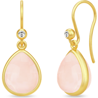 Paloma Earrings Milky Rose